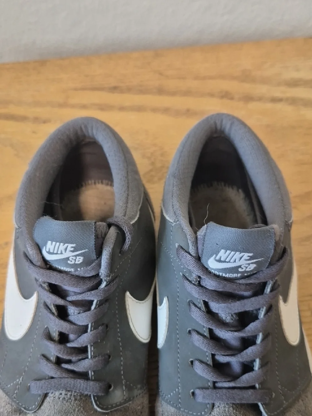 Nike Shoes Mens SB Portmore II Solar Mid Sneakers Gray Lace Up Sz 8